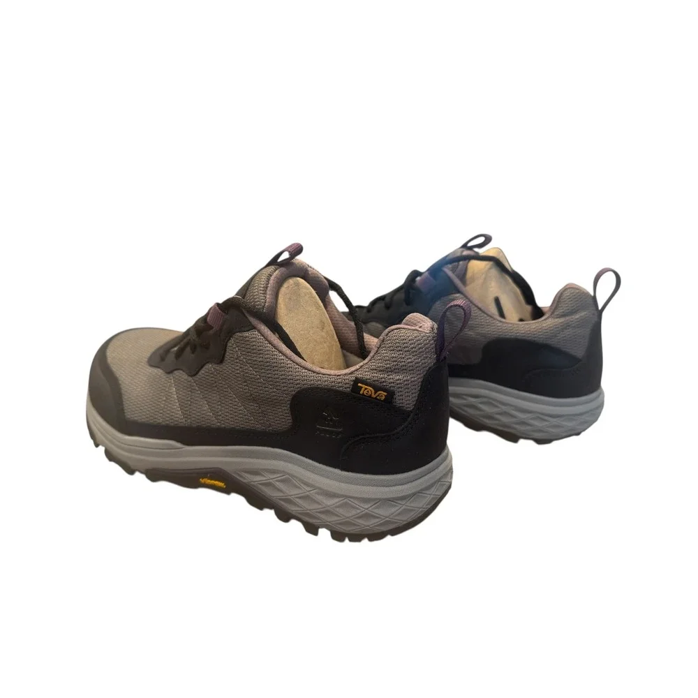 Teva Women's Gray Black Purple Trail Hiking Shoes Vibram Sole Size 11 Outdoor